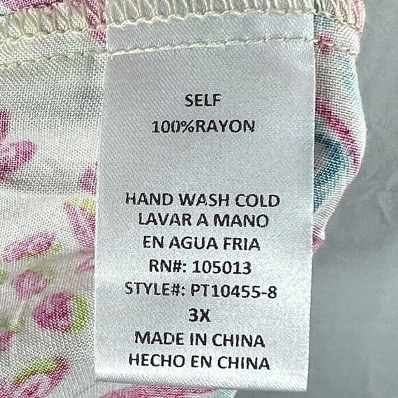 NWT Emily Wonder Womens Colorful Paisley Print Blouse 0191 - Picture 7 of 9